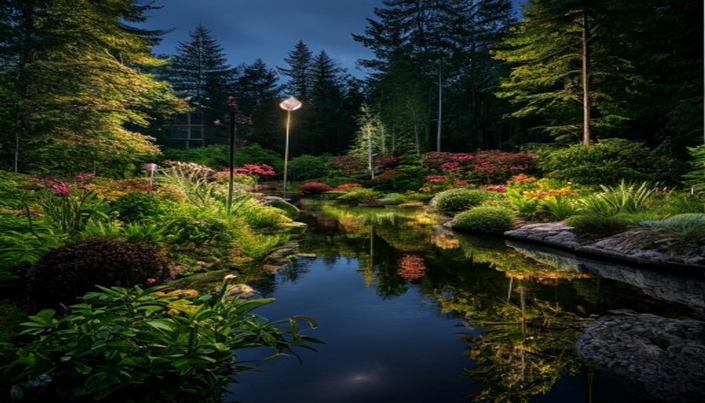 butchart gardens canada in editorial style