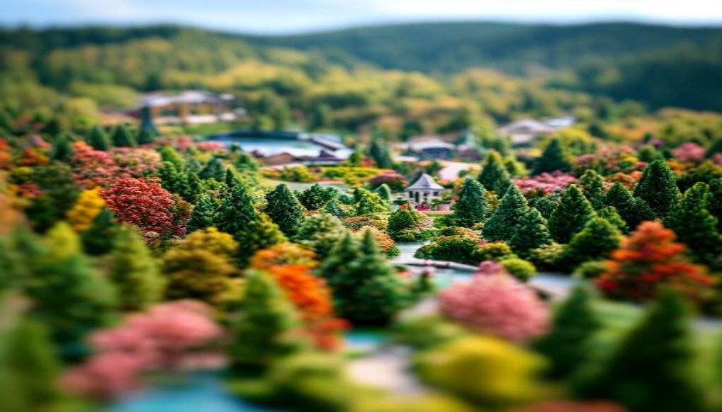 butchart gardens canada in editorial style