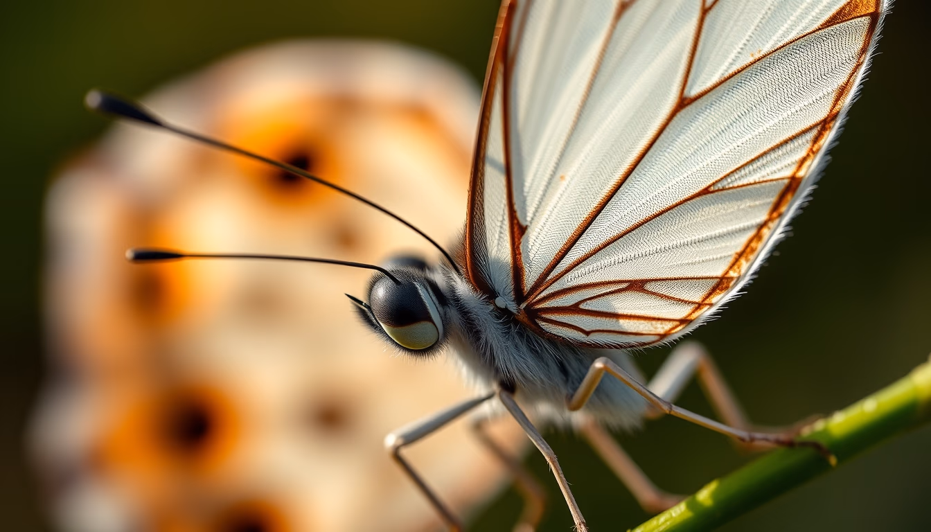 butterfly wing macro detail in editorial style
