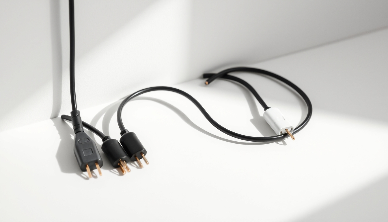 cable organizer minimalist in editorial style