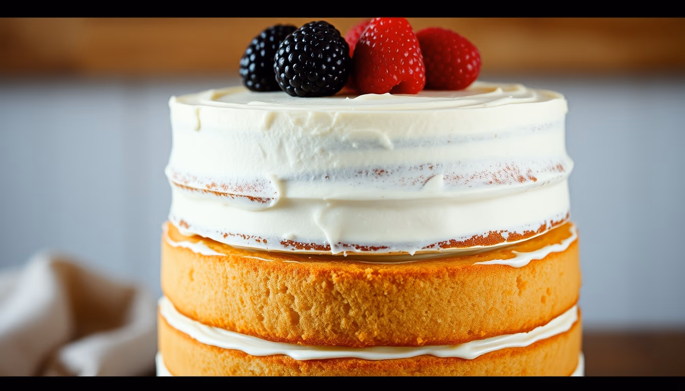 cake layered tier in editorial style