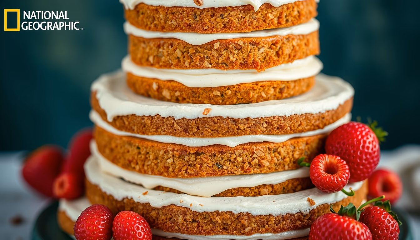 cake layered tier in editorial style