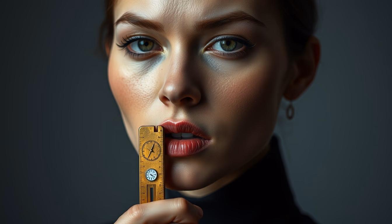 caliper vernier brass in editorial style