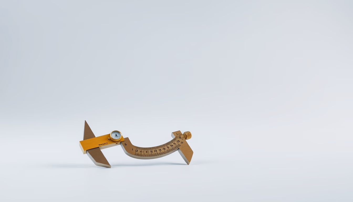 caliper vernier brass in editorial style