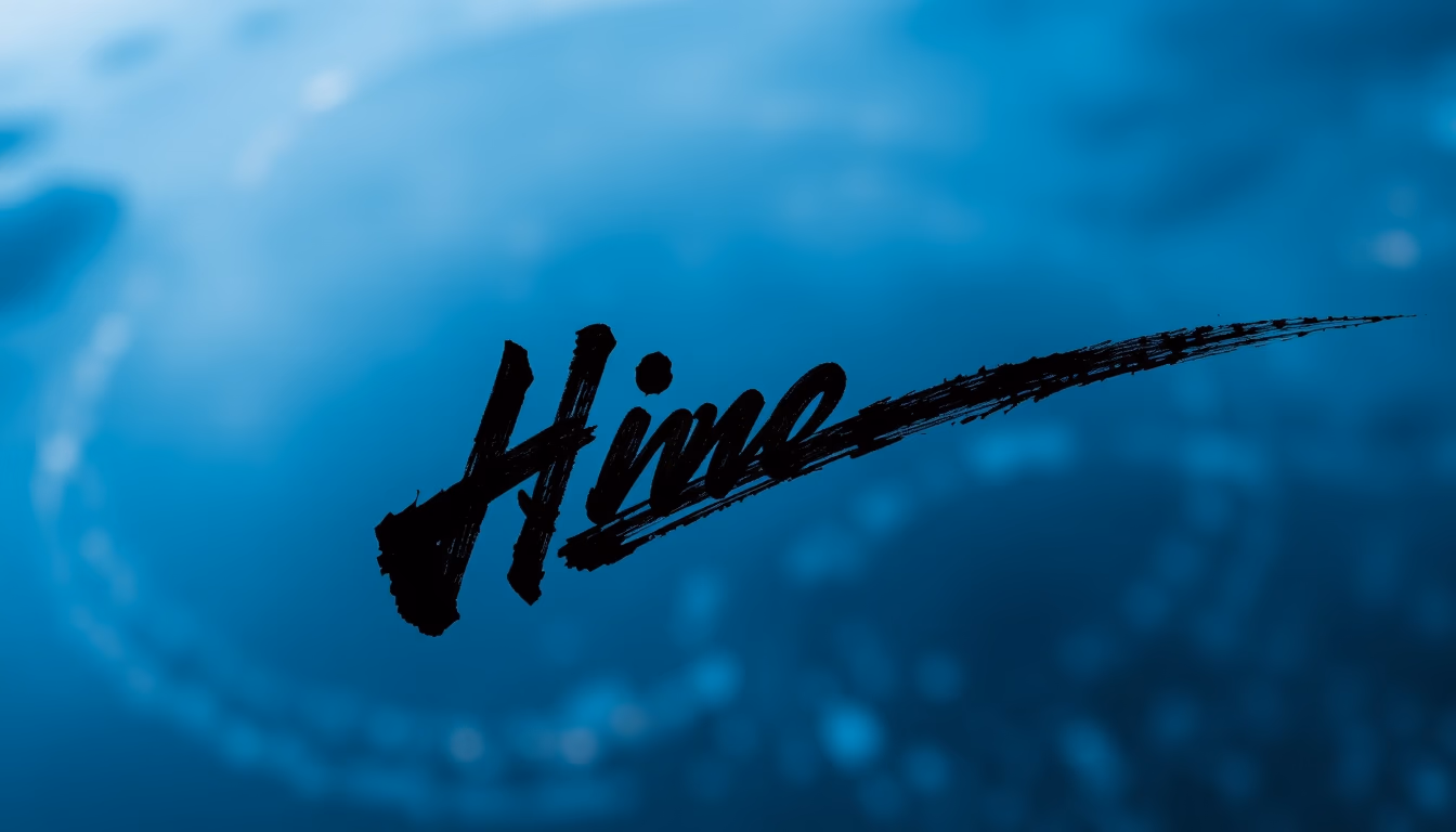 calligraphy ink brush in editorial style