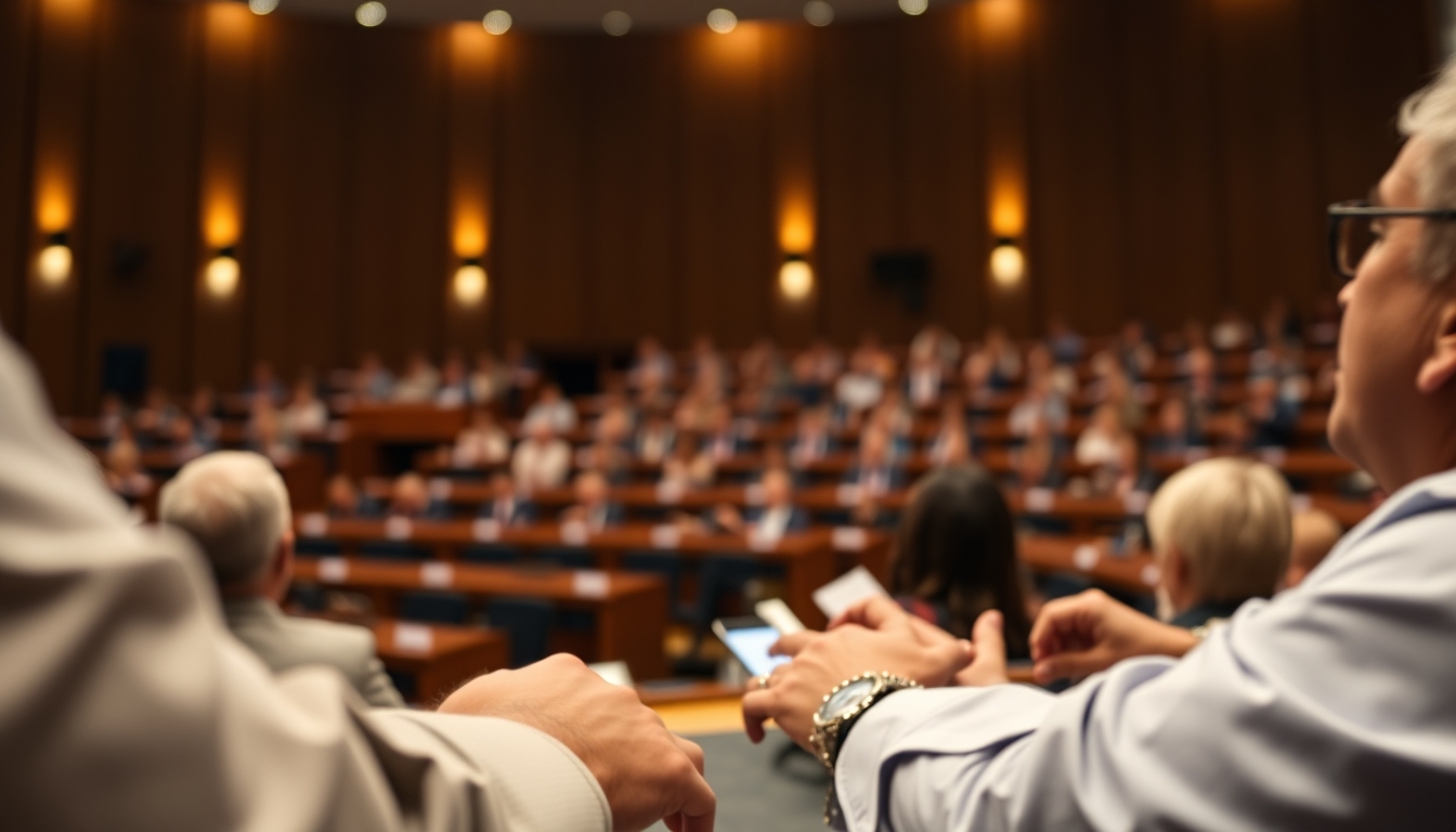 Chamber of Deputies plenary during a session vote in editorial style