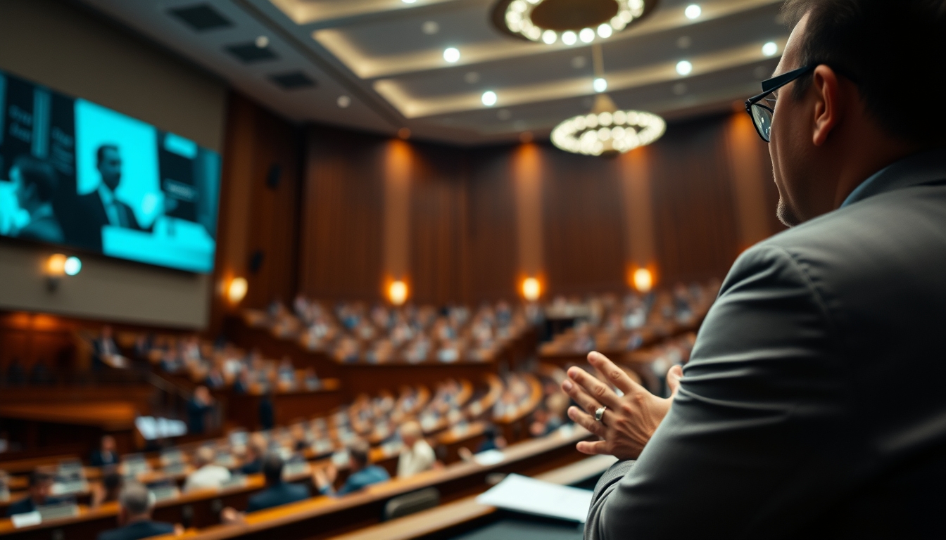 Chamber of Deputies plenary during a session vote in editorial style