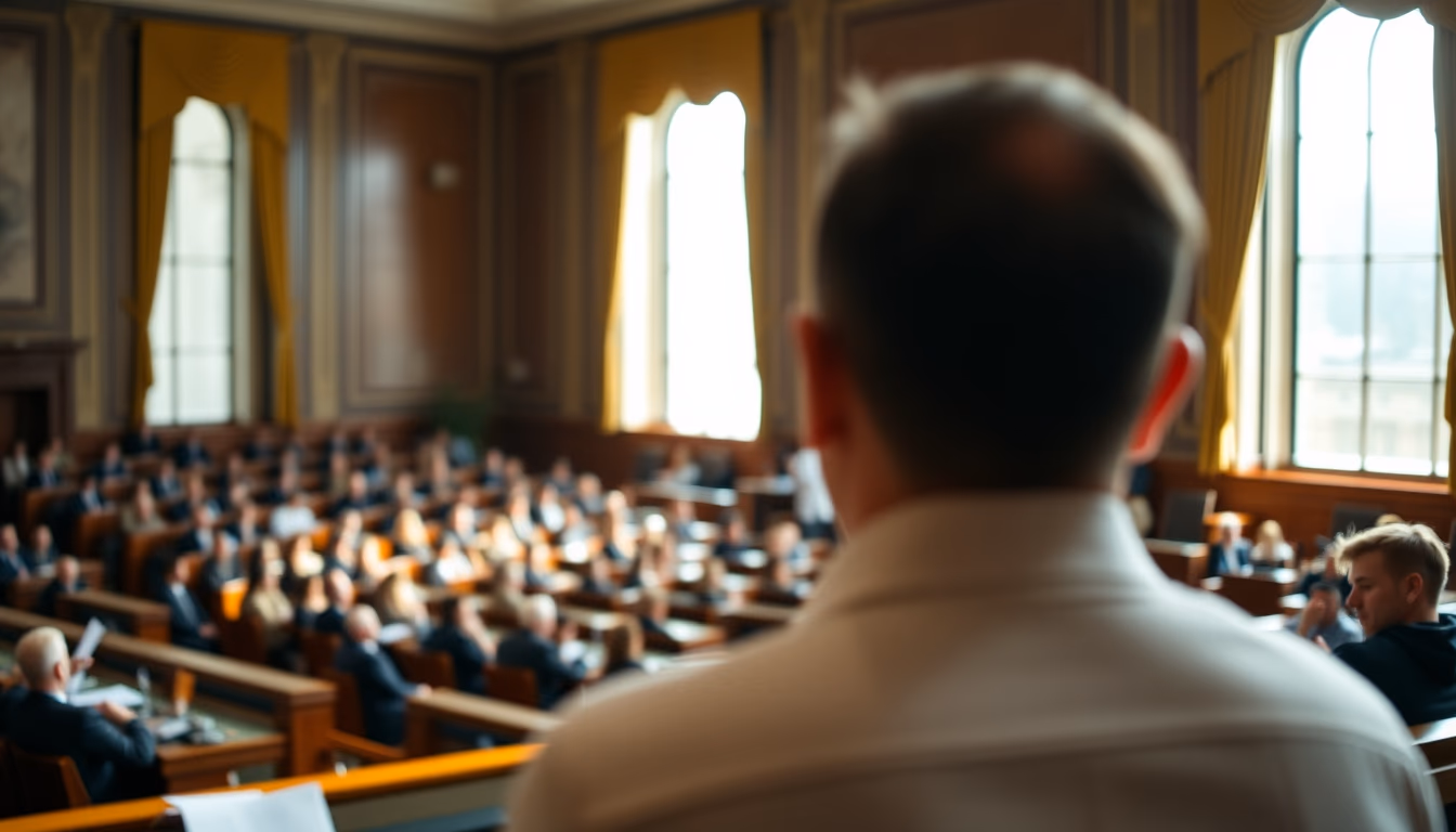 Chamber of Deputies plenary during a session vote in editorial style