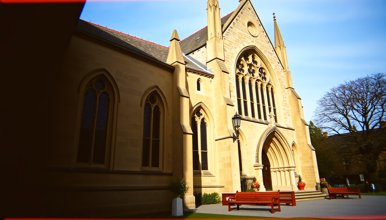 cambridge kings chapel in editorial style