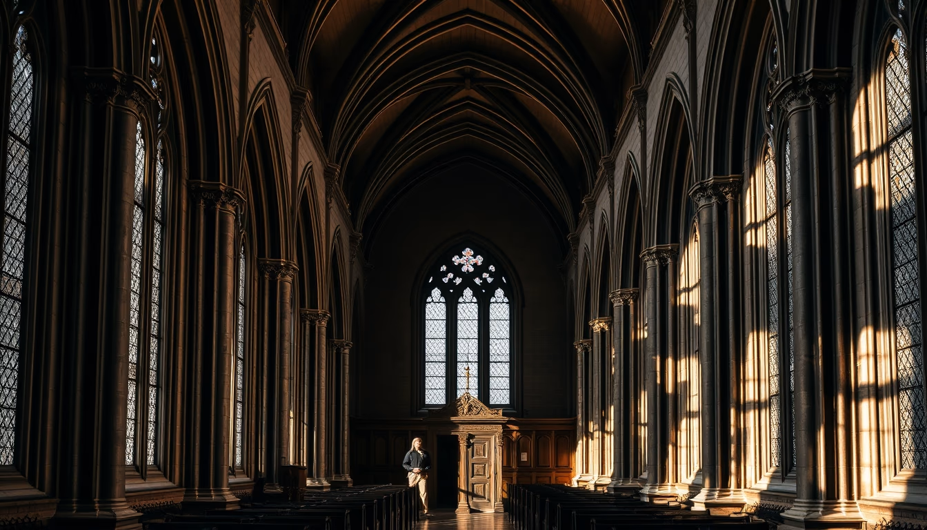 cambridge kings chapel in editorial style