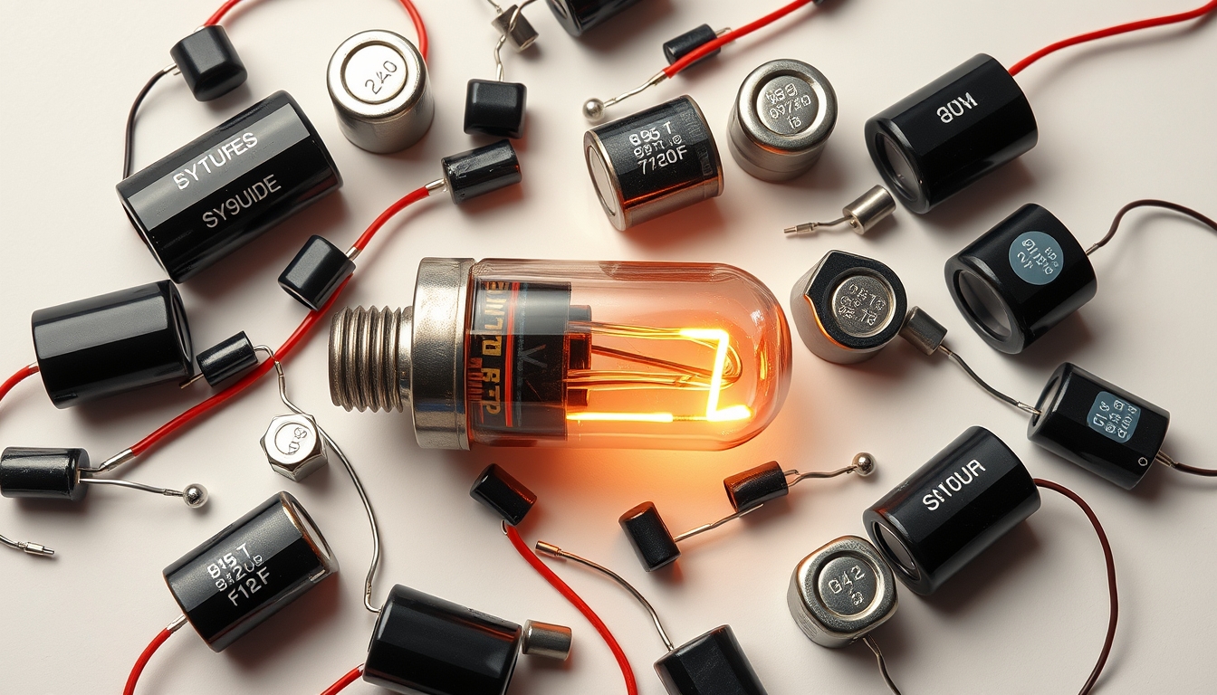 capacitor electrolytic blown in editorial style