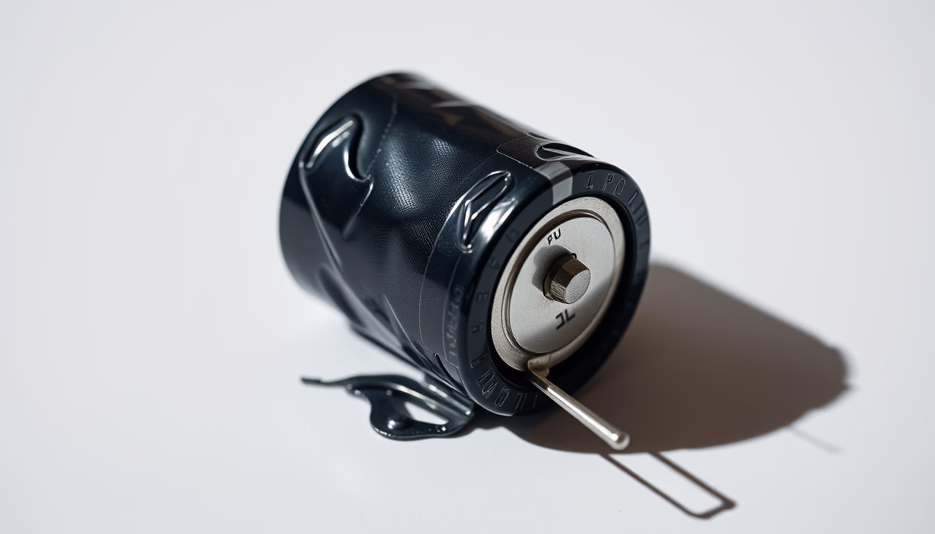 capacitor electrolytic blown in editorial style