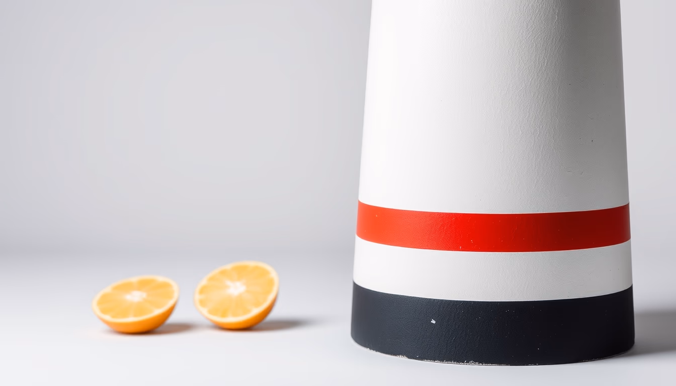 cape hatteras lighthouse stripe in editorial style