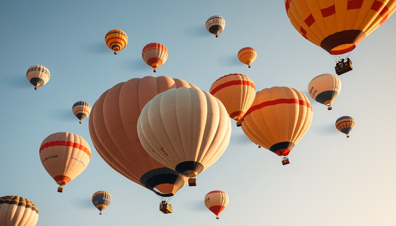 cappadocia balloons in editorial style