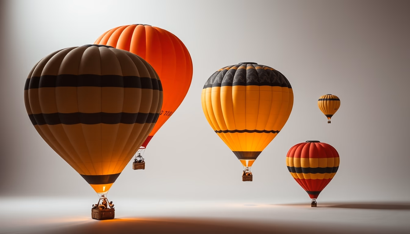 cappadocia balloons in editorial style