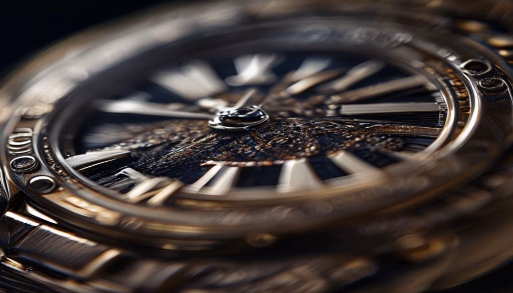 cartier crash watch london in luxury editorial photography