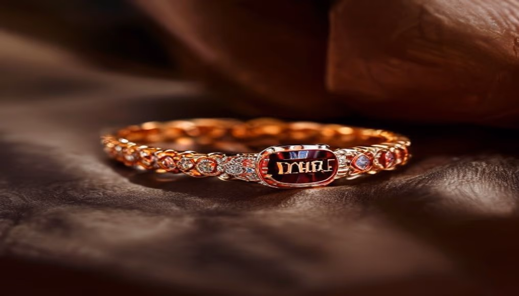 Cartier love bracelet rose gold em fotografia editorial de luxo