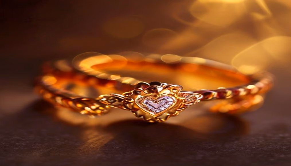 cartier love bracelet rose gold in luxury editorial photography