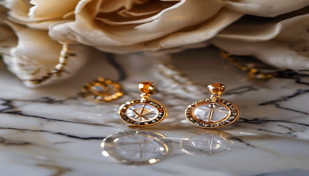 Cartier panthere earrings em fotografia editorial de luxo