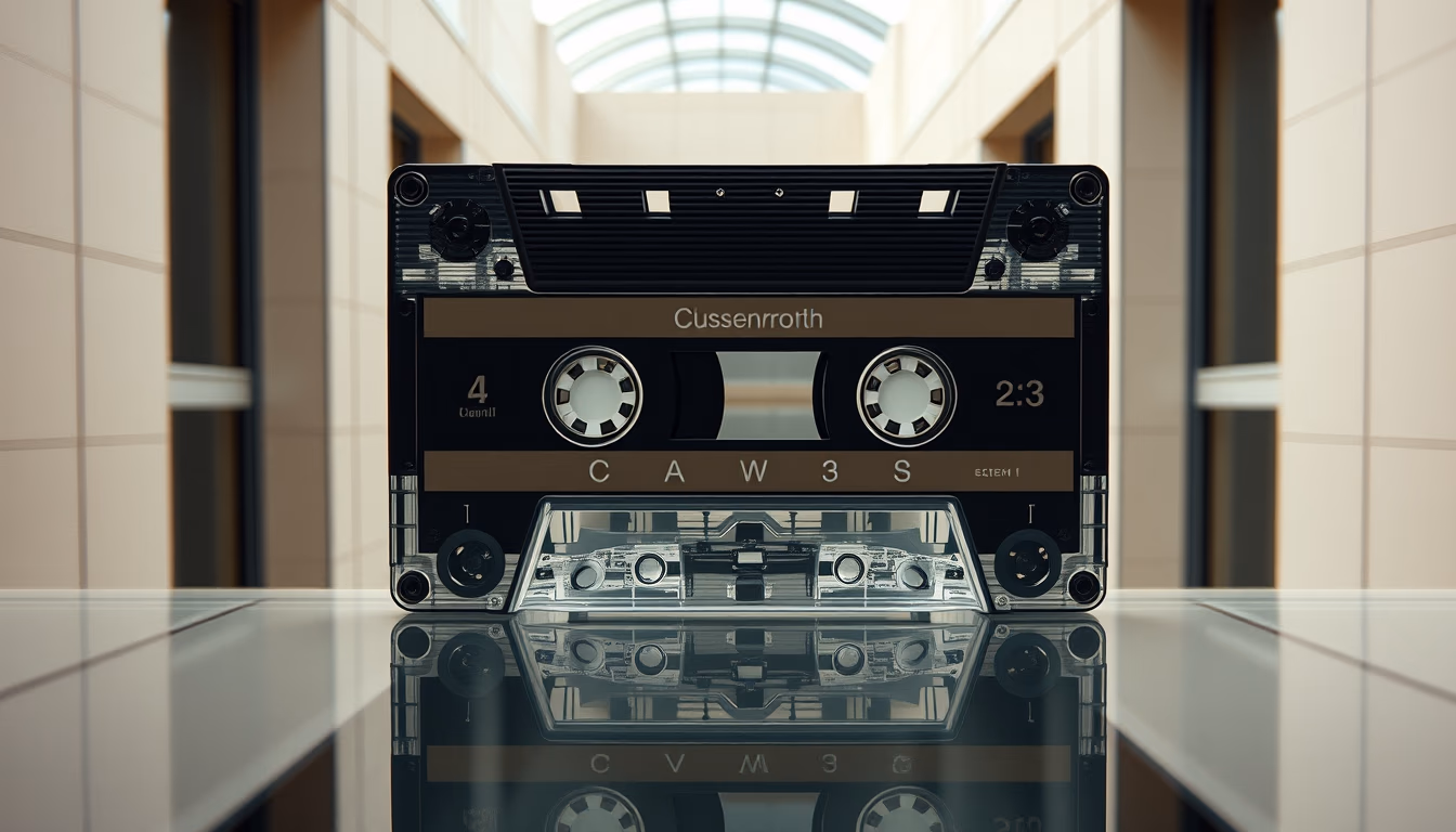 cassette walkman 1980s in editorial style