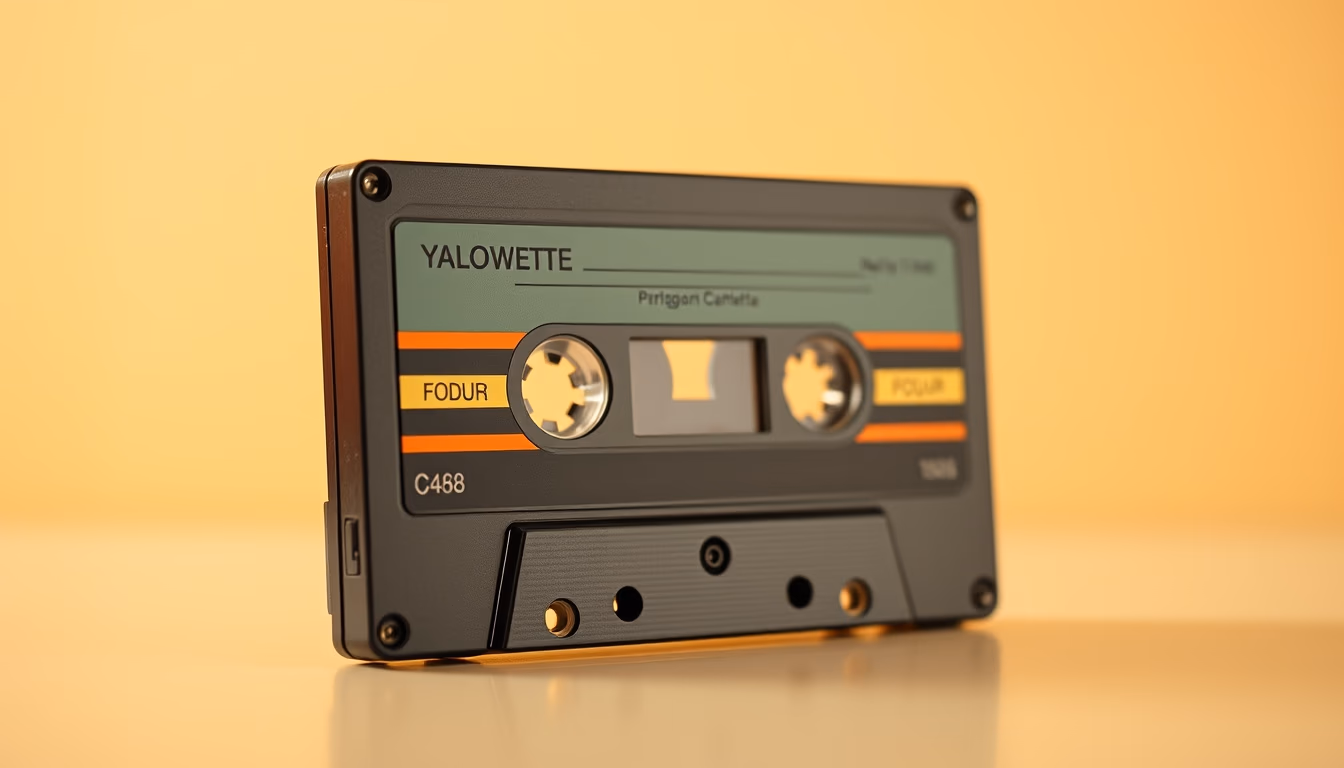cassette walkman 1980s in editorial style