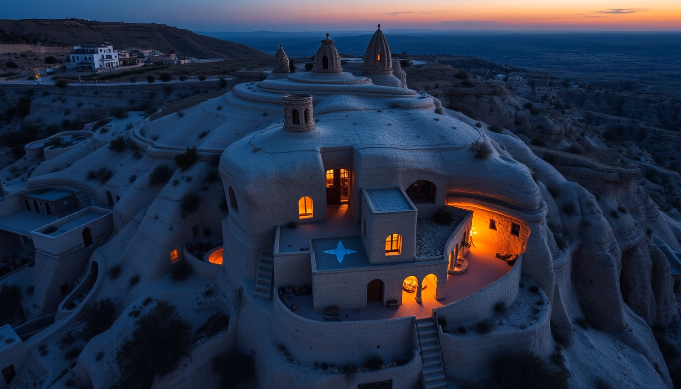 cave house cappadocia in editorial style