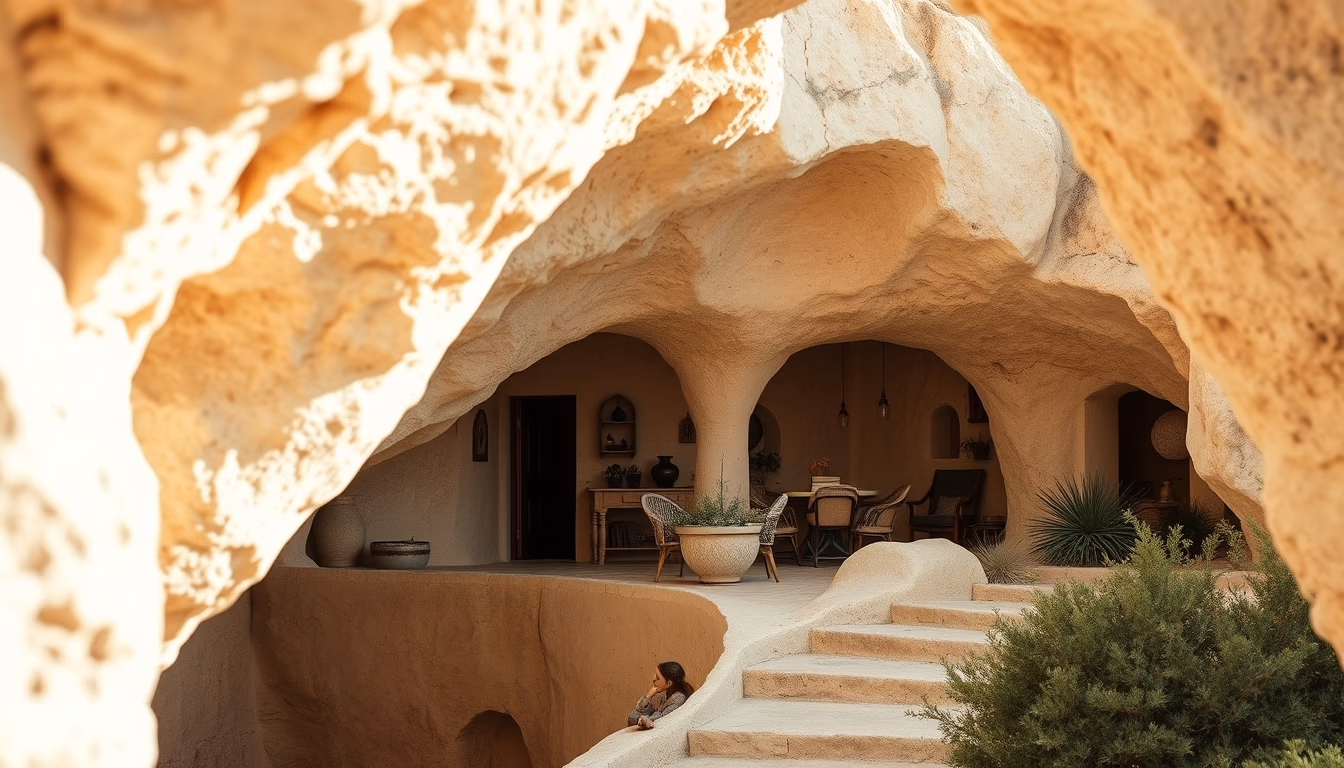 cave house cappadocia in editorial style