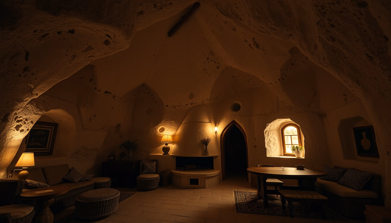 cave house cappadocia in editorial style