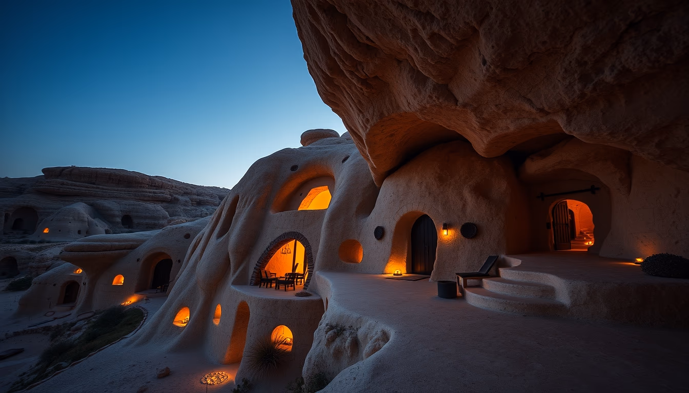 cave house cappadocia in editorial style