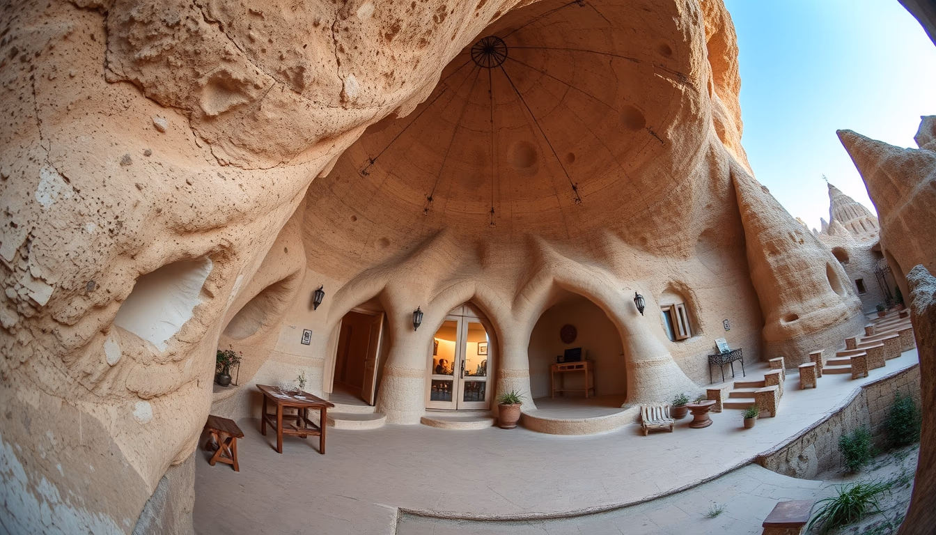 cave house cappadocia in editorial style