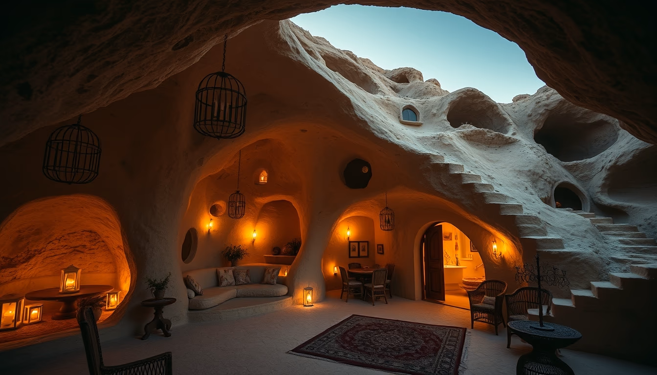cave house cappadocia in editorial style