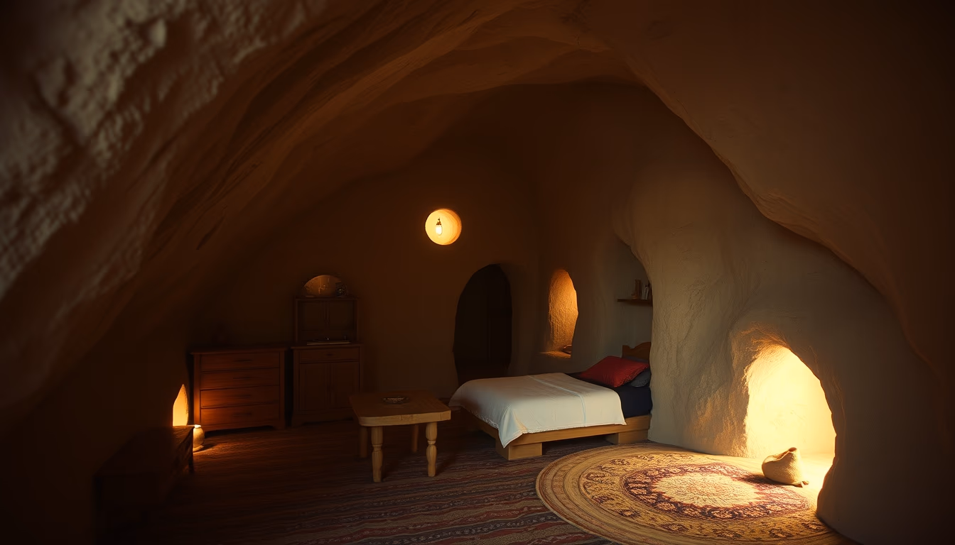 cave house cappadocia in editorial style