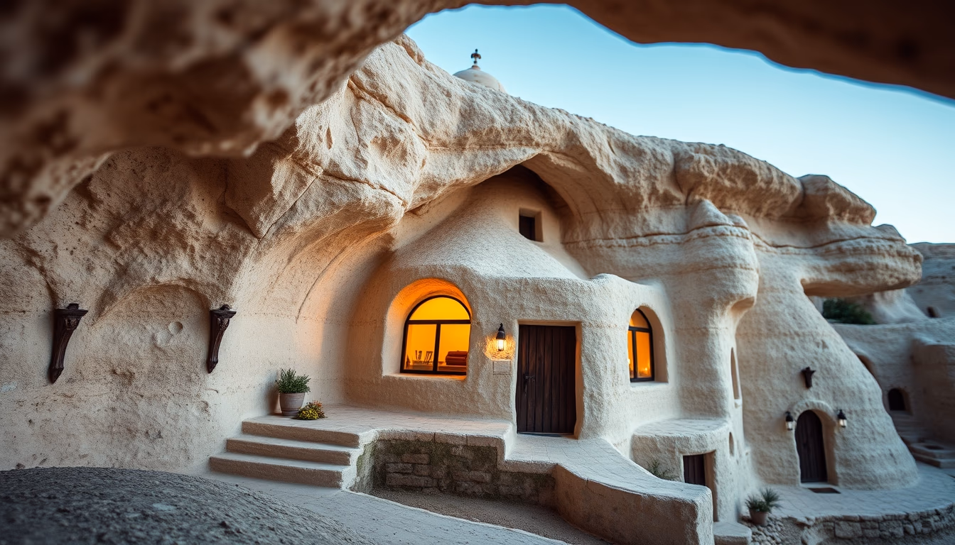 cave house cappadocia in editorial style