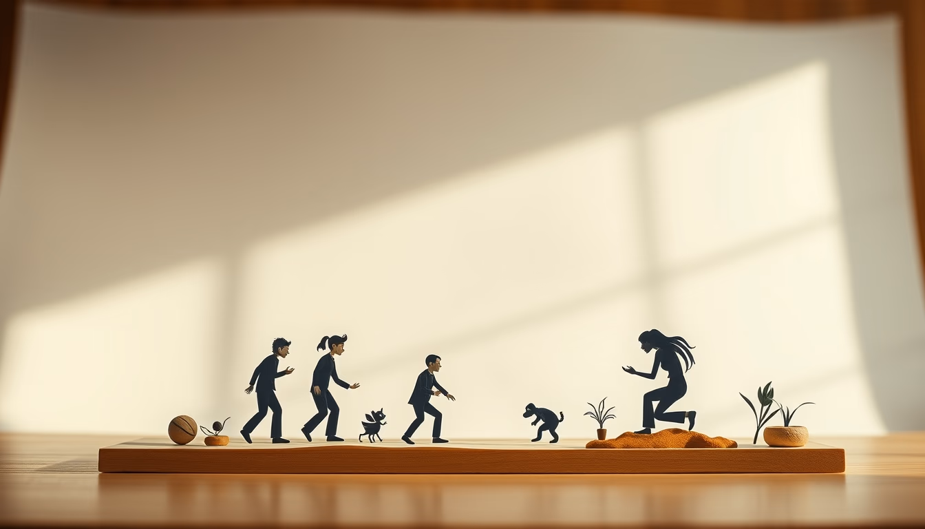 cell animation paper in editorial style