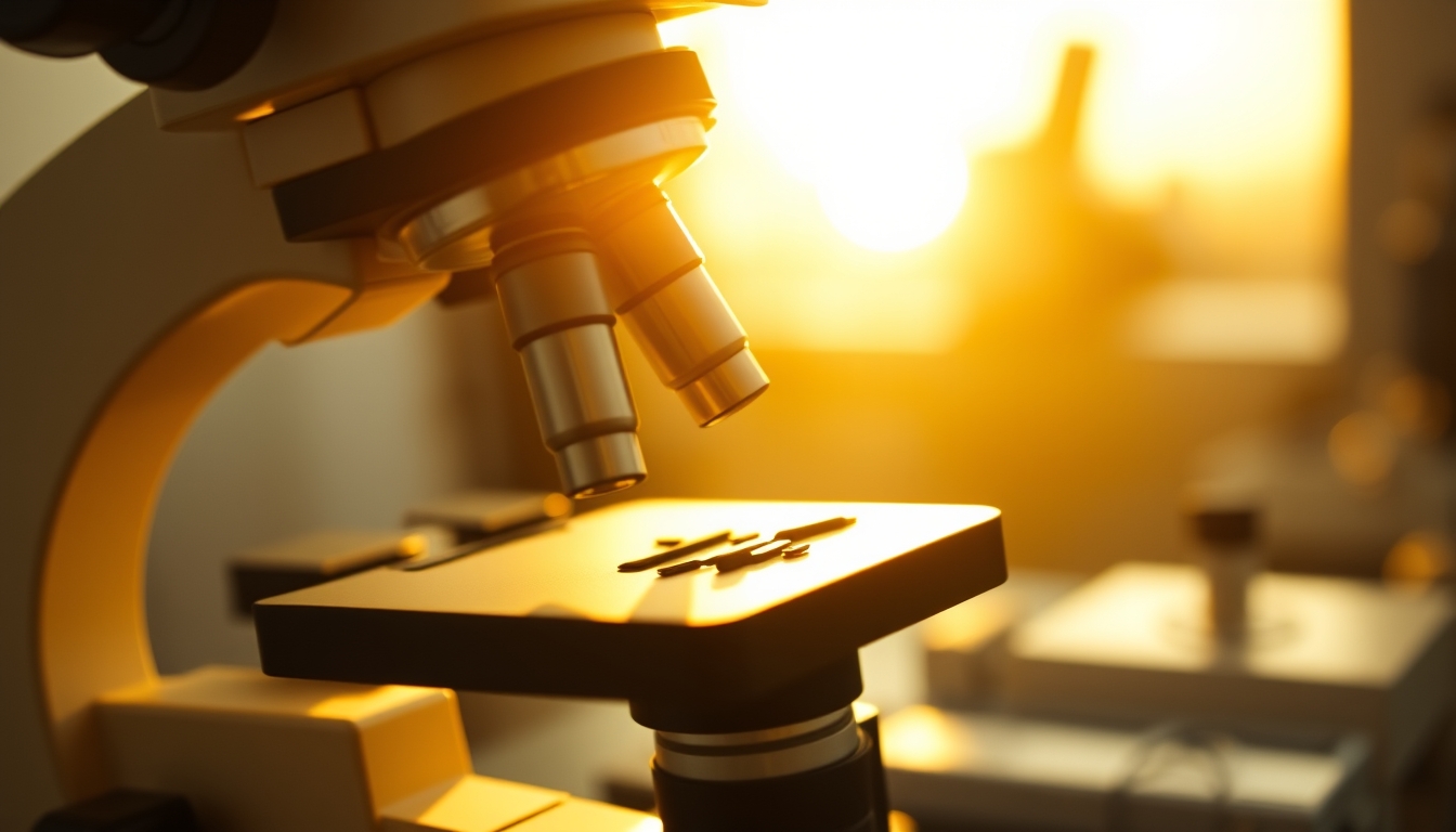 cell division microscope in editorial style