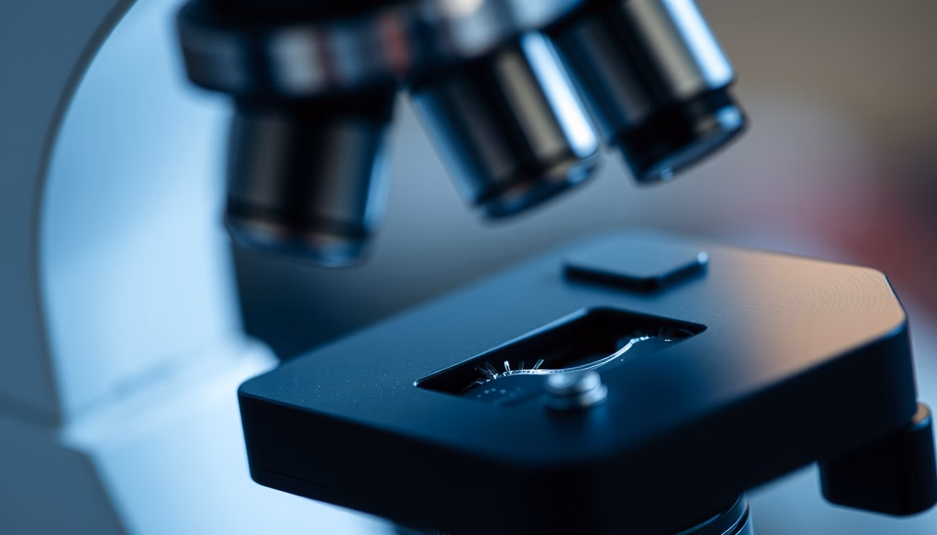 cell division microscope in editorial style