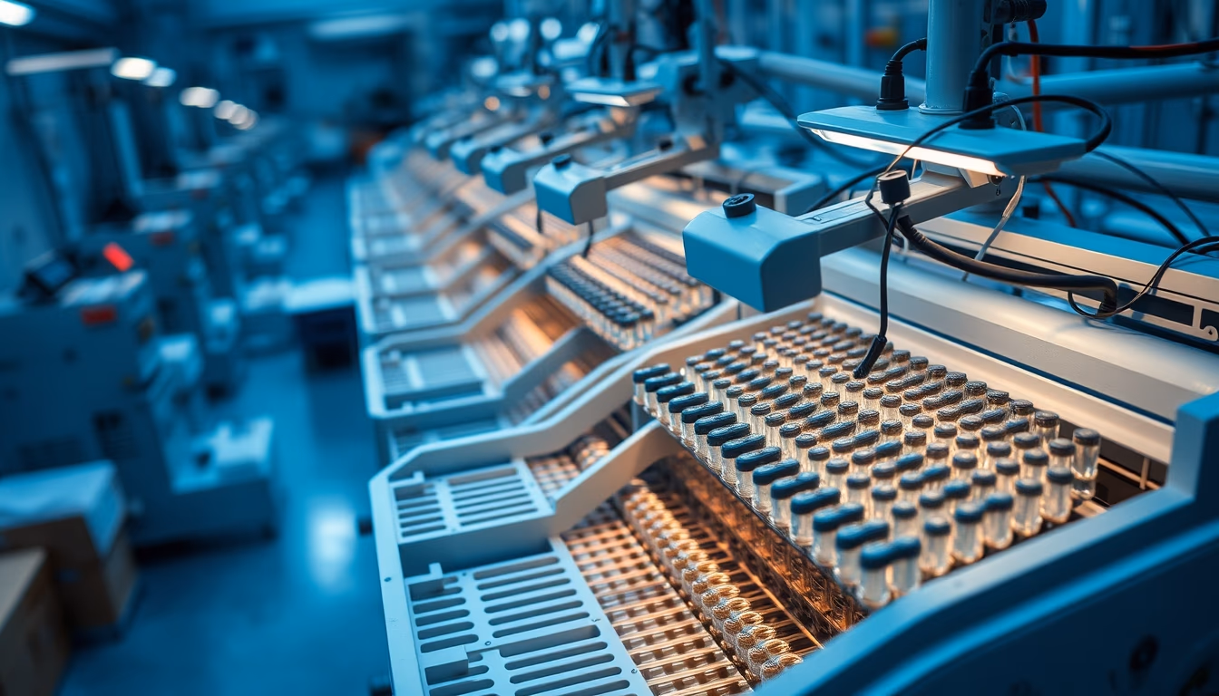 cell sorting facs machine in editorial style
