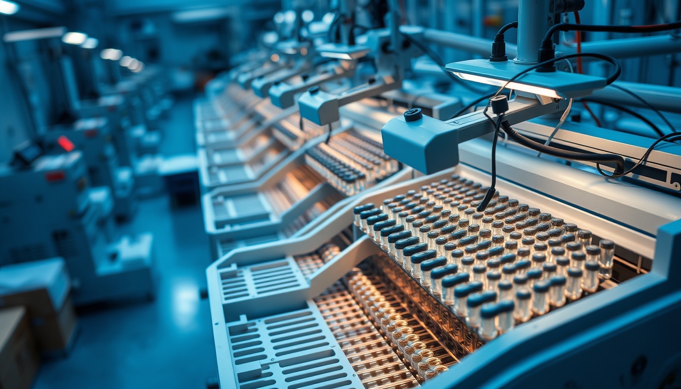 cell sorting facs machine in editorial style