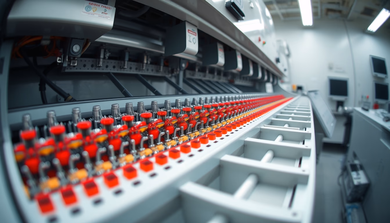 cell sorting facs machine in editorial style