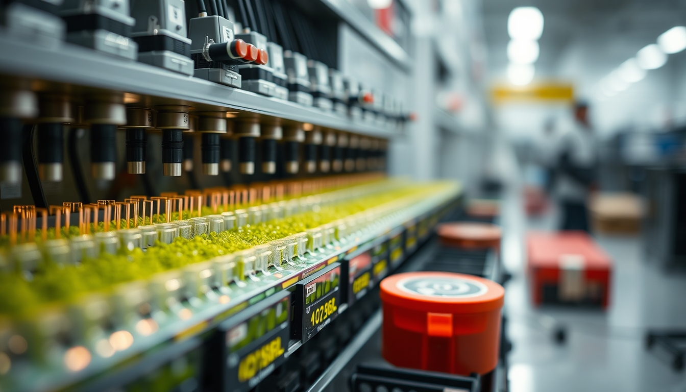 cell sorting facs machine in editorial style