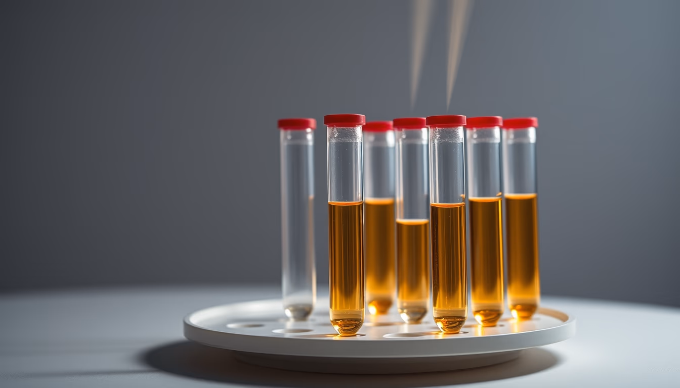 centrifuge tubes spinning in editorial style