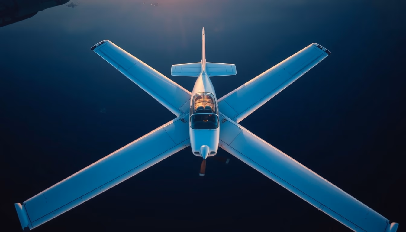 cessna 172 prop plane in editorial style