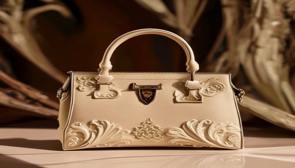 Chanel 19 bag medium beige em fotografia editorial de luxo