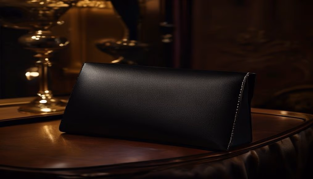 Chanel classic flap medium black em fotografia editorial de luxo