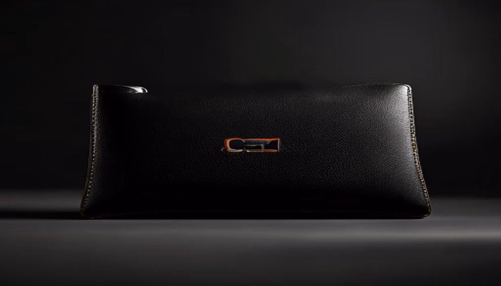 chanel classic flap medium black in luxury editorial photography
