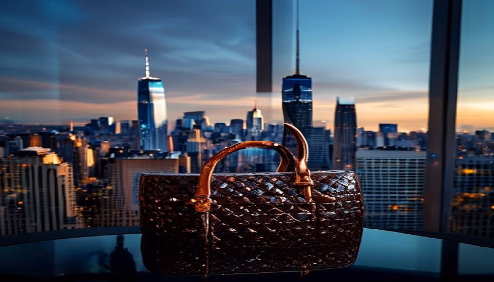 chanel coco handle small caviar in luxury editorial photography