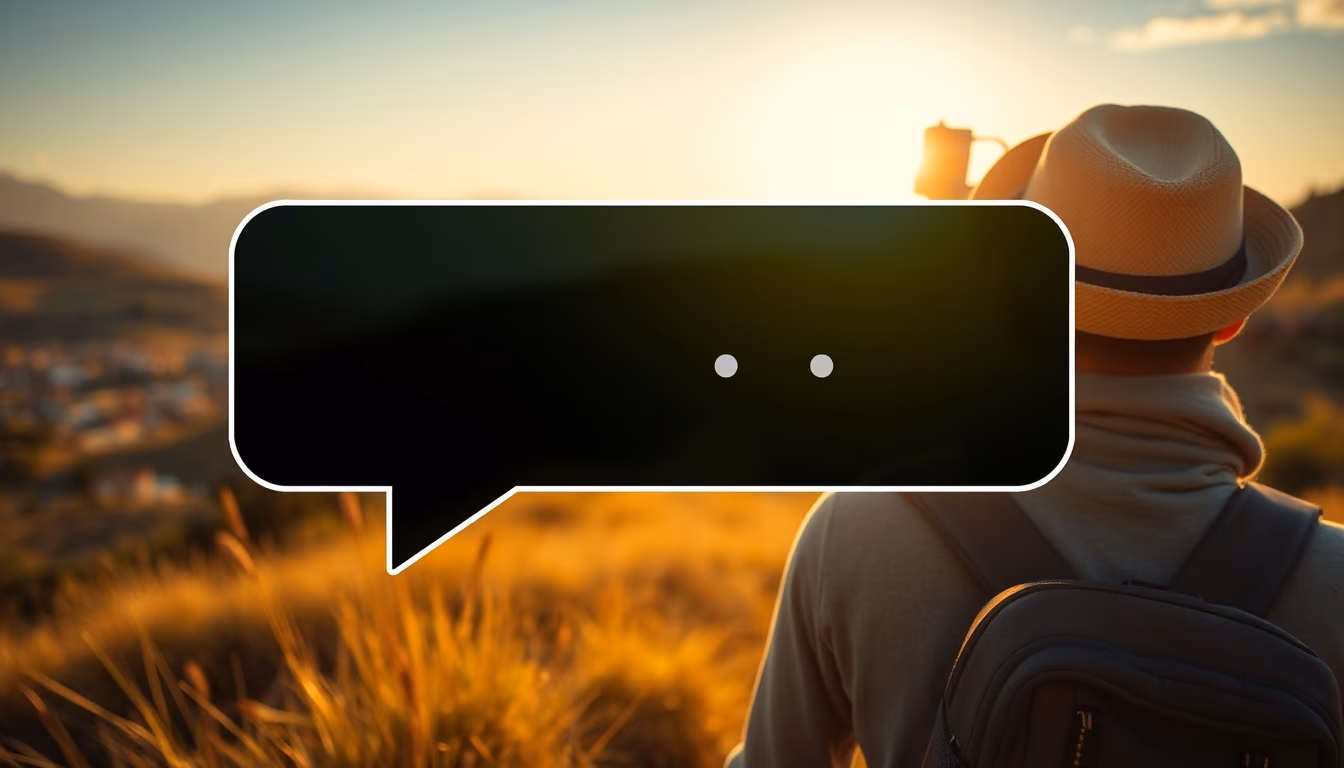 chat bubble notification in editorial style