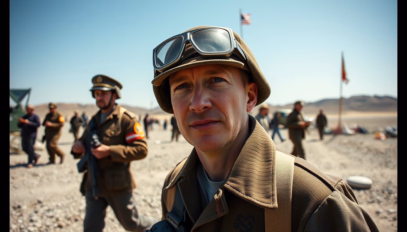 check point charlie in editorial style