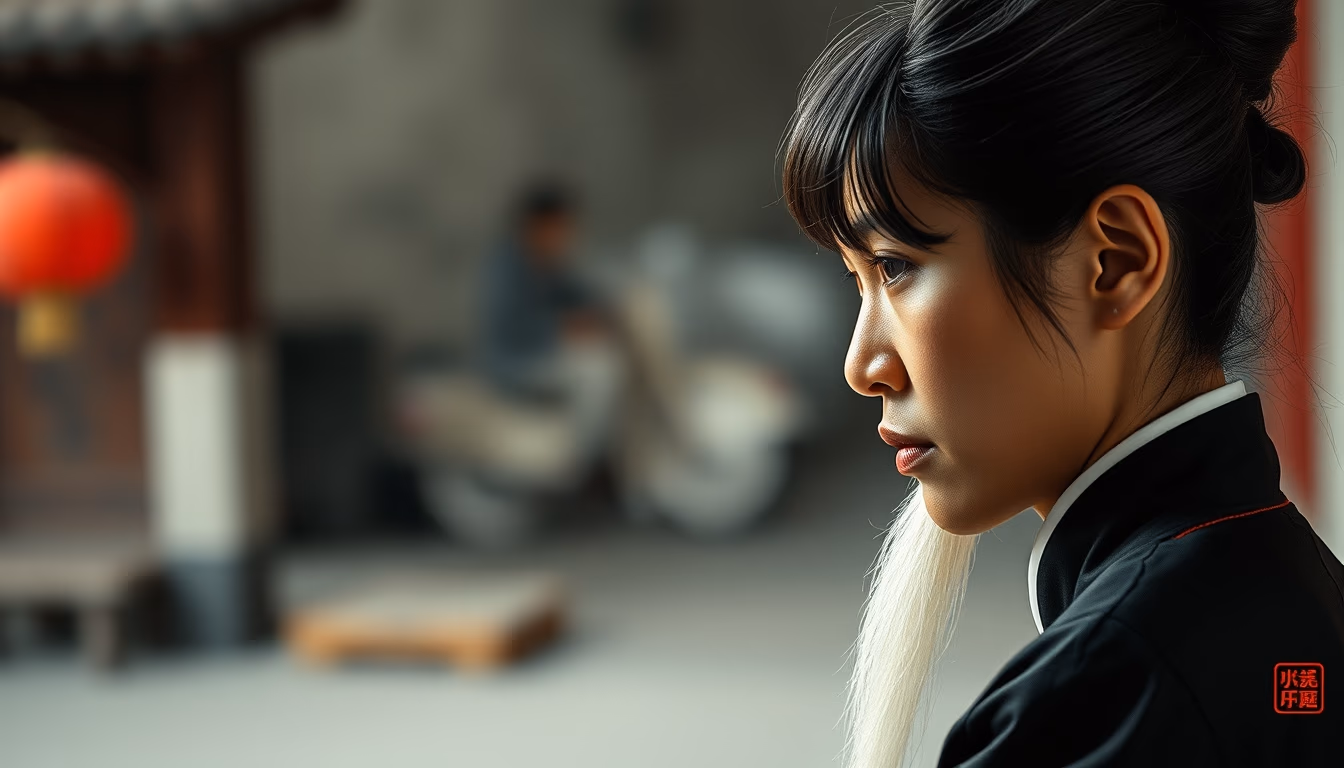 chinese calligraphy brush stroke in editorial style