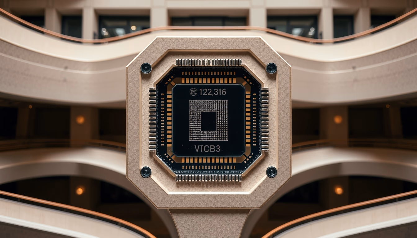 chip die exposed silicon in editorial style